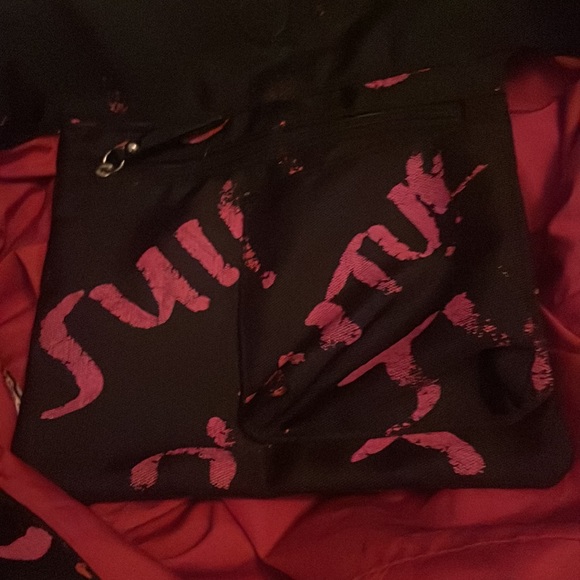 Vintage Juicy Couture large tote Black and pink distressed look - Picture 13 of 14